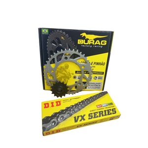 KIT RELAÇÃO DURAG / DID VX3 HONDA CB500X CB500F CBR500