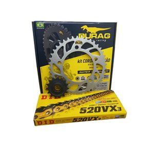 Kit Relação Durag Did Vx3 Dourada Honda Cb500x Cb500f Cbr500