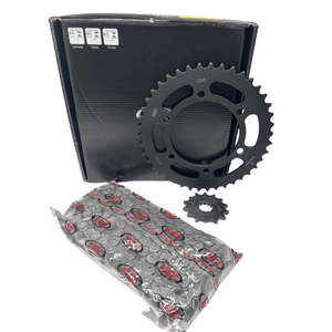 KIT RELACAO vaz TRANSMISSAO COMPLETO KAWASAKI Z300 2015 à 2017 Ninja 300 2013 EM DIANTE K02372X