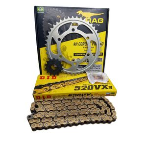 Kit Relação Durag Did Vx3 Dourada Yamaha R3