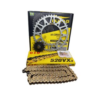 Kit Relação Durag / Did Vx3 Gold Yamaha Mt03 Mt-03 660cc 2006 À 2012