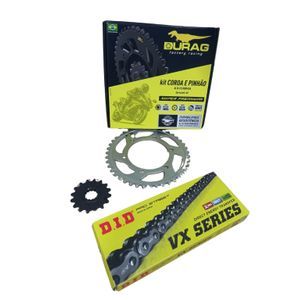 Kit Relação Durag / DID Vx3 Yamaha Mt07 Mt-07 Mt 07 2014 À 2021
