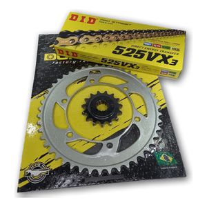 Kit Relação Durag / Did Vx3 Dourado Suzuki Dr800 Dr 800 1994