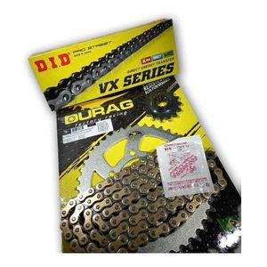 Kit Relação Durag / Did Vx3 Dourada Bmw G650gs Gs650 2011 À 2016